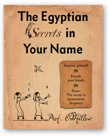 The Egyptian Secrets in Your Name book cover