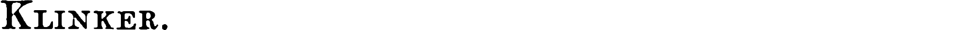 Klinker